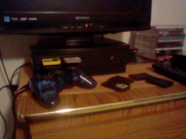 A PS2 on my dresser