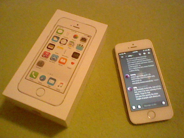 iPhone 5S and box