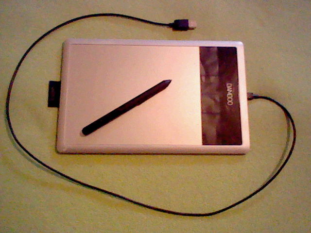 My Wacom Bamboo with its pen