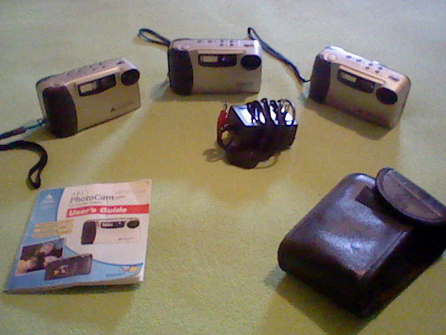 Two AOL PhotoCams and a Pretec DC-600