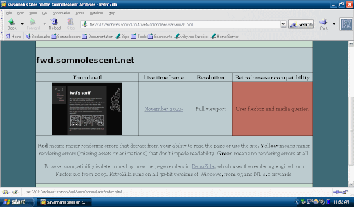 A WIP of a more graphical archives.somnol