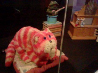 The actual Bagpuss puppet, plus some of his friends in the back