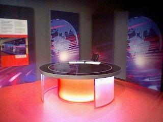 The BBC News desk (no ghost Cammy in it though)