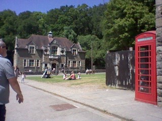 The Workman's Institute and a random phone booth