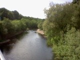 The river from a bridge