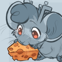 Sheezy.art's mascot turned into a mouse