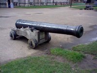 A cannon in the grounds