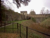 A shot of the castle grounds