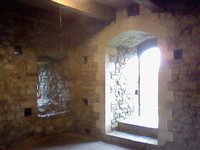 One of the rooms in the shell keep