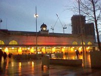 Cardiff Central Station at night!