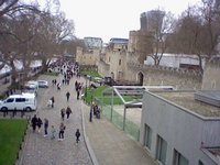 On Tower Bridge looking down