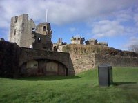 Castle exterior, from grass