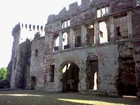 Inner castle ruins facade
