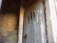 A big wooden door