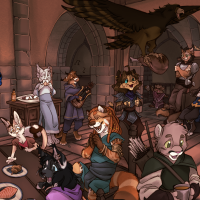 Crazy huge Khajiit party!