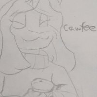 A Cammy with an Oshawott plushie and a Bunny with a cawfee