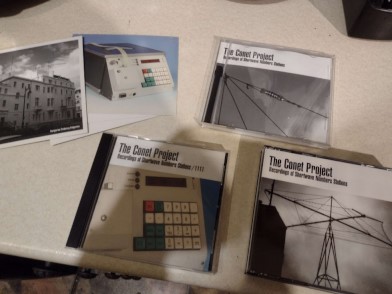 The expanded Conet Project boxset laid out on Caby's countertop