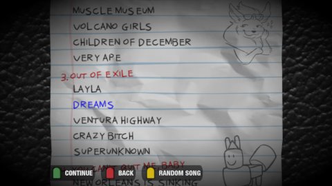 marfGH setlist doodles