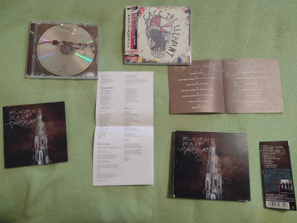 Cage the Elephant and Carnavas on Japanese import CDs