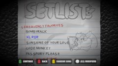 Tier one of the new Volume 0 setlist