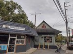 The disused Lackawanna Railroad depot next to an otter outfitters